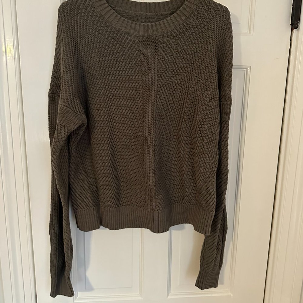lululemon cropped crewneck sweater